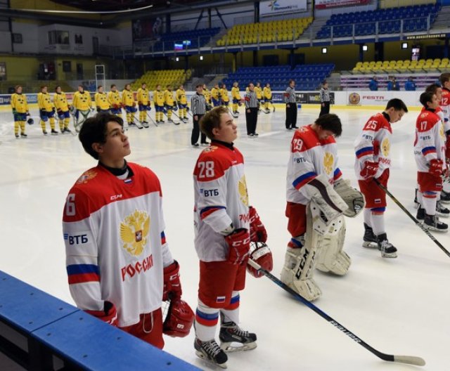 U16 - Přerov: Švédsko - Rusko, 15.2.2018