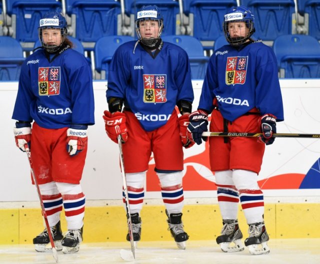 Ženy U18 - Trénink před MS 2017