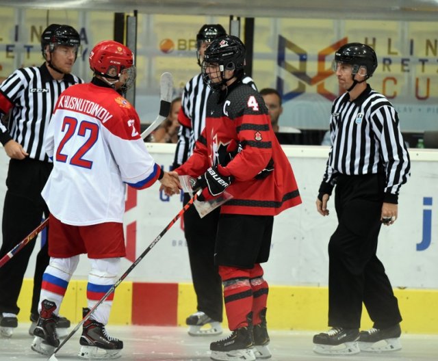 U18 - Břeclav: Kanada vs Rusko, 10.8.2019 - finále Hlinka Gretzky Cupu