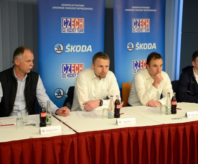 Tisková konference před MS U18, Praha, 8.4.2015