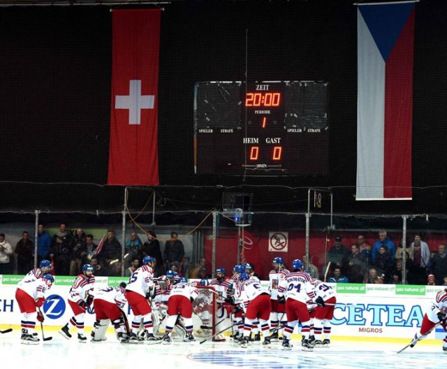 EHC: Švýcarsko - Česko, Visp, 13.4.2016