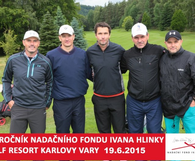 Účastníci Golfového turnaje Nadačního fondu Ivana Hlinky