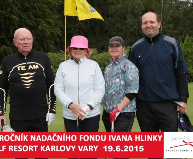 Účastníci Golfového turnaje Nadačního fondu Ivana Hlinky