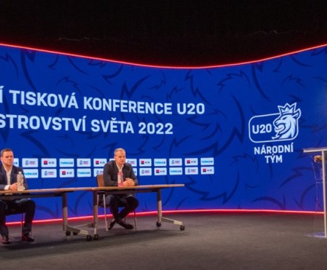 Tisková konference při příležitosti nominace české dvacítky na MS U20, 9.12.2021