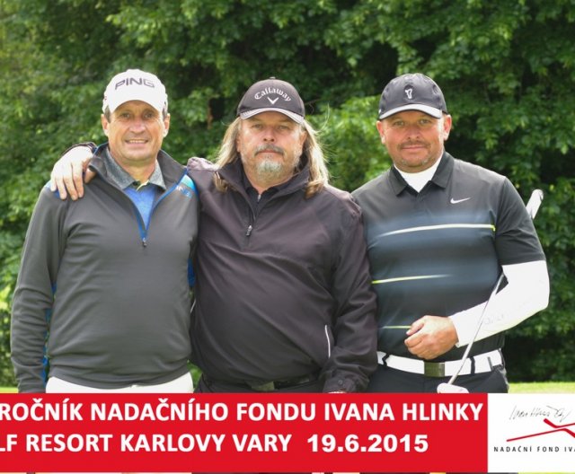 Účastníci Golfového turnaje Nadačního fondu Ivana Hlinky