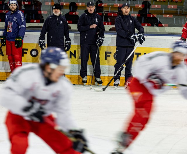 Trénink před Beijer Hockey Games v Praze - 7. února 2024