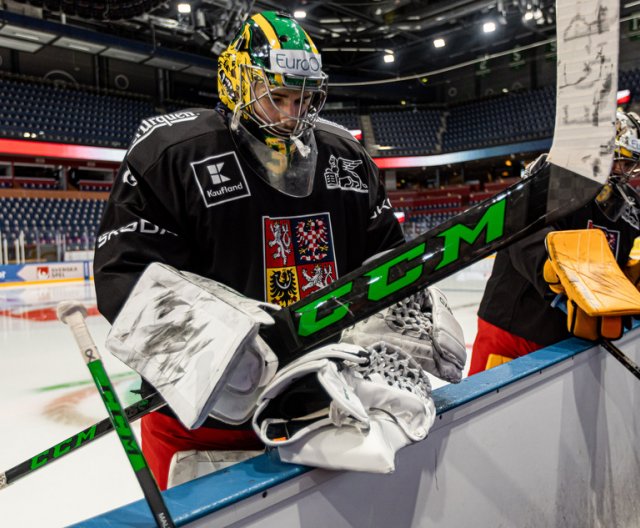 Trénink před Beijer Hockey Games v Karlstadu - 8. února 2024