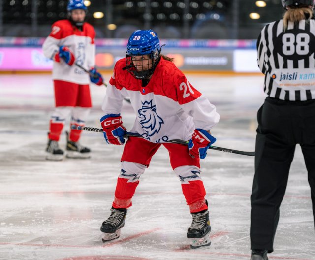 Ženy U18: Česko - Německo, MS, 9. 1. 2024