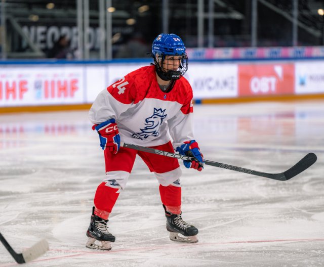 Ženy U18: Česko - Německo, MS, 9. 1. 2024