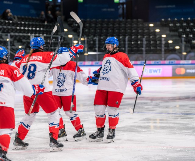 Ženy U18: Česko - Německo, MS, 9. 1. 2024