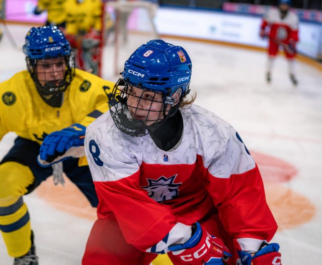 Ženy U18: Česko - Švédsko, MS, 11. 1. 2024