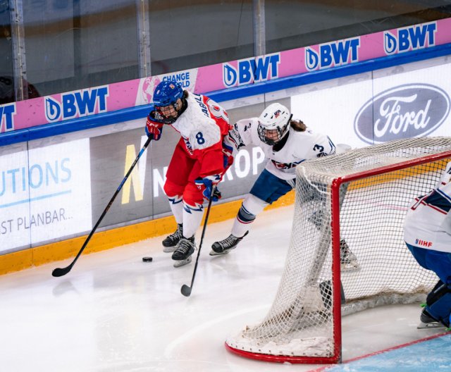 Ženy U18: Česko - USA, MS, 14. 1. 2024