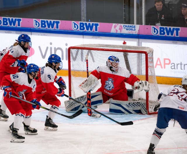 Ženy U18: Česko - USA, MS, 14. 1. 2024