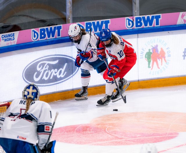 Ženy U18: Česko - USA, MS, 14. 1. 2024