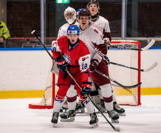 U20: Lotyšsko - Česko, příprava před MS, 19. 12. 2023