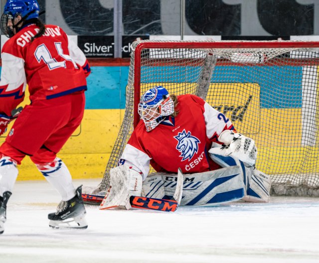 Ženy U18: Česko - USA, příprava před MS, 4. 1. 2024