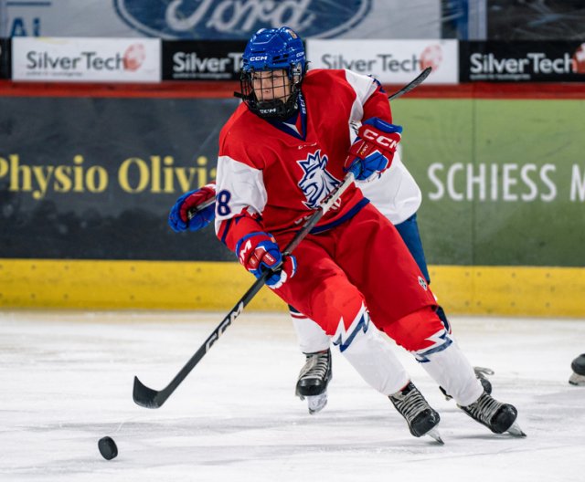 Ženy U18: Česko - USA, příprava před MS, 4. 1. 2024