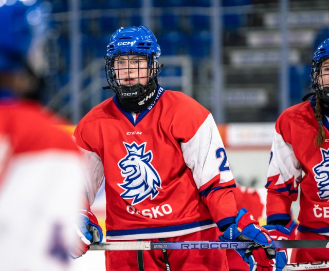 Ženy U18: Česko - USA, příprava před MS, 4. 1. 2024